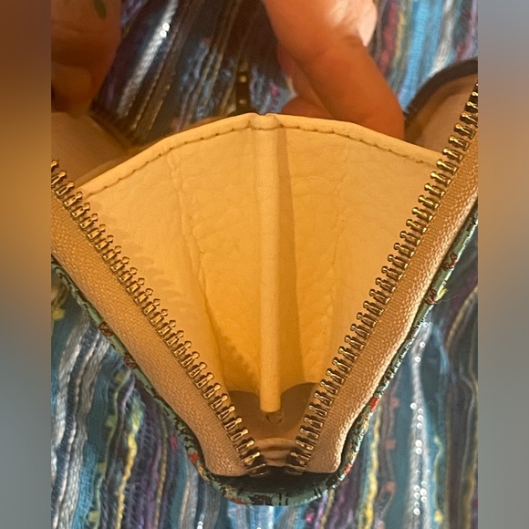 Sparkly blue and gold wallet. Measures approximately 6 x 4”. New without tags. - Picture 7 of 8